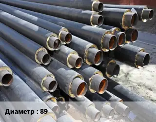 Труба предизолированная 89 теплоизоляция ППУ-ПЭ